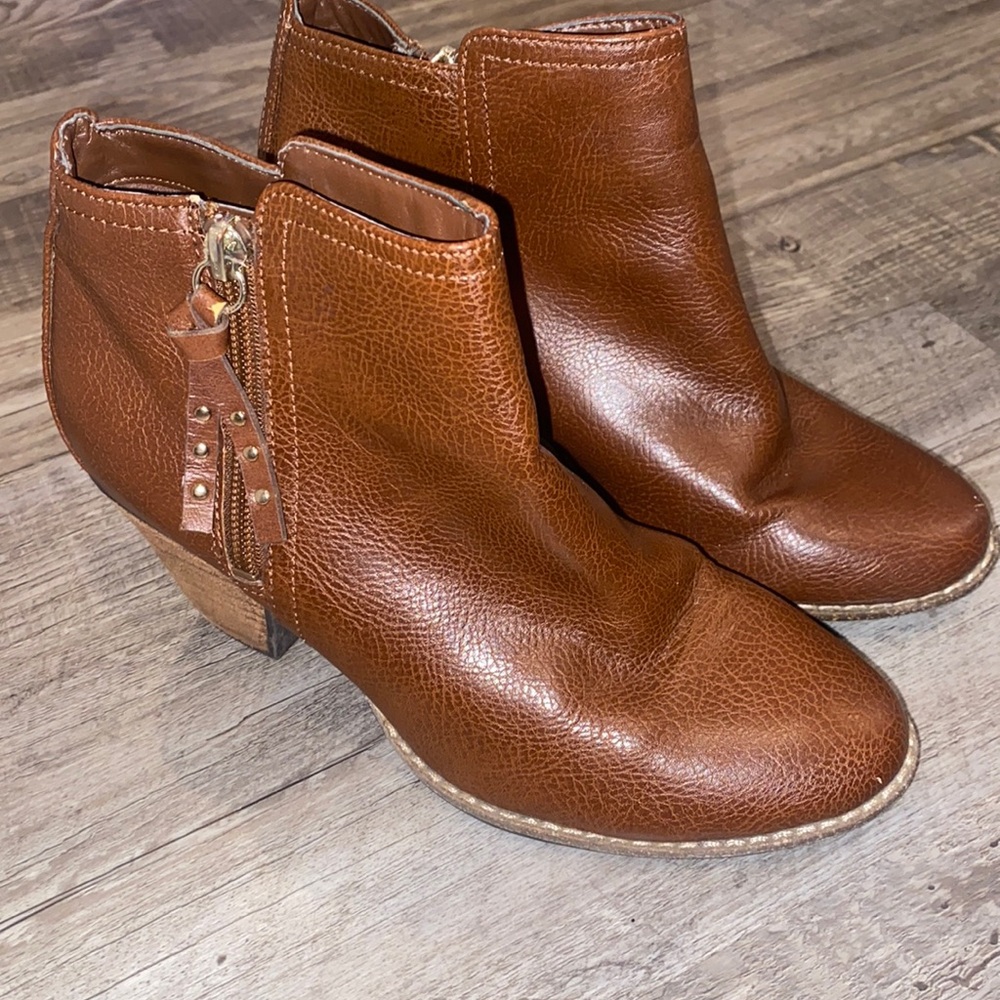 Dark brown ankle boots